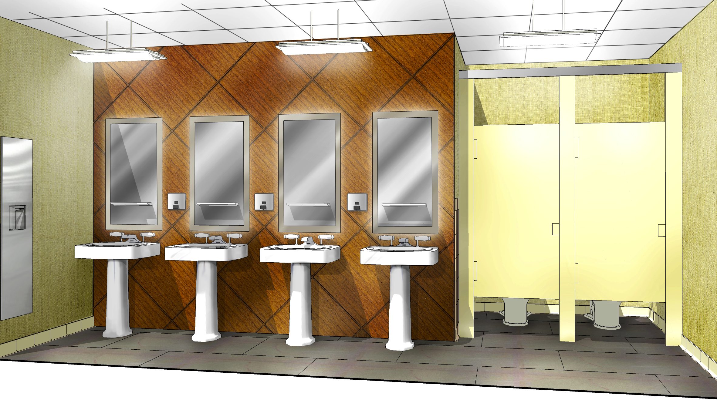 Men's Washroom - Proposed