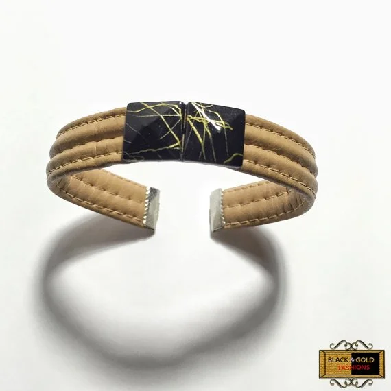 Bianca Cuff Bracelet has two pyramid studs for a unique look.