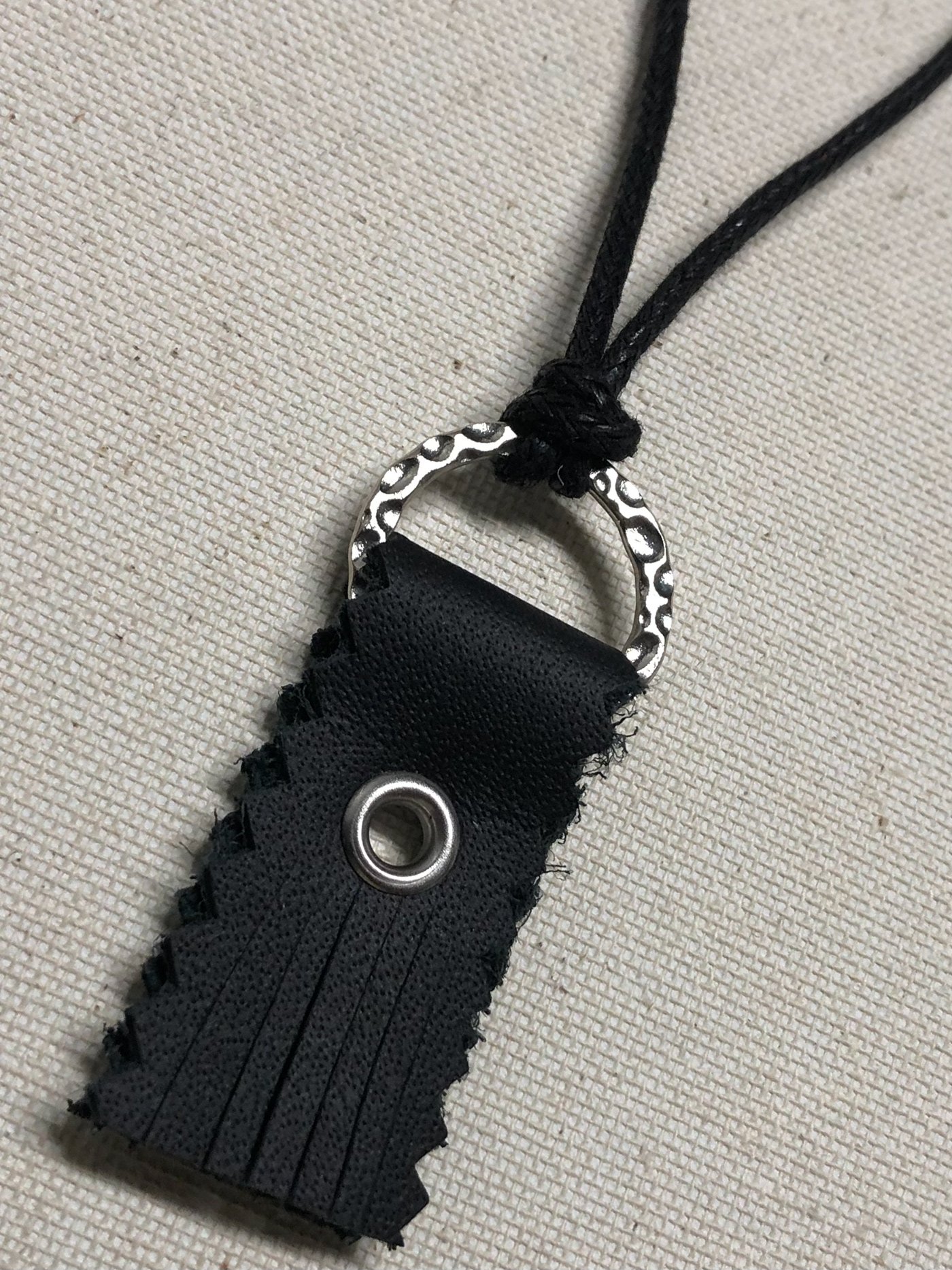 Leather fringe necklace @blackandgoldfashions (3).jpeg