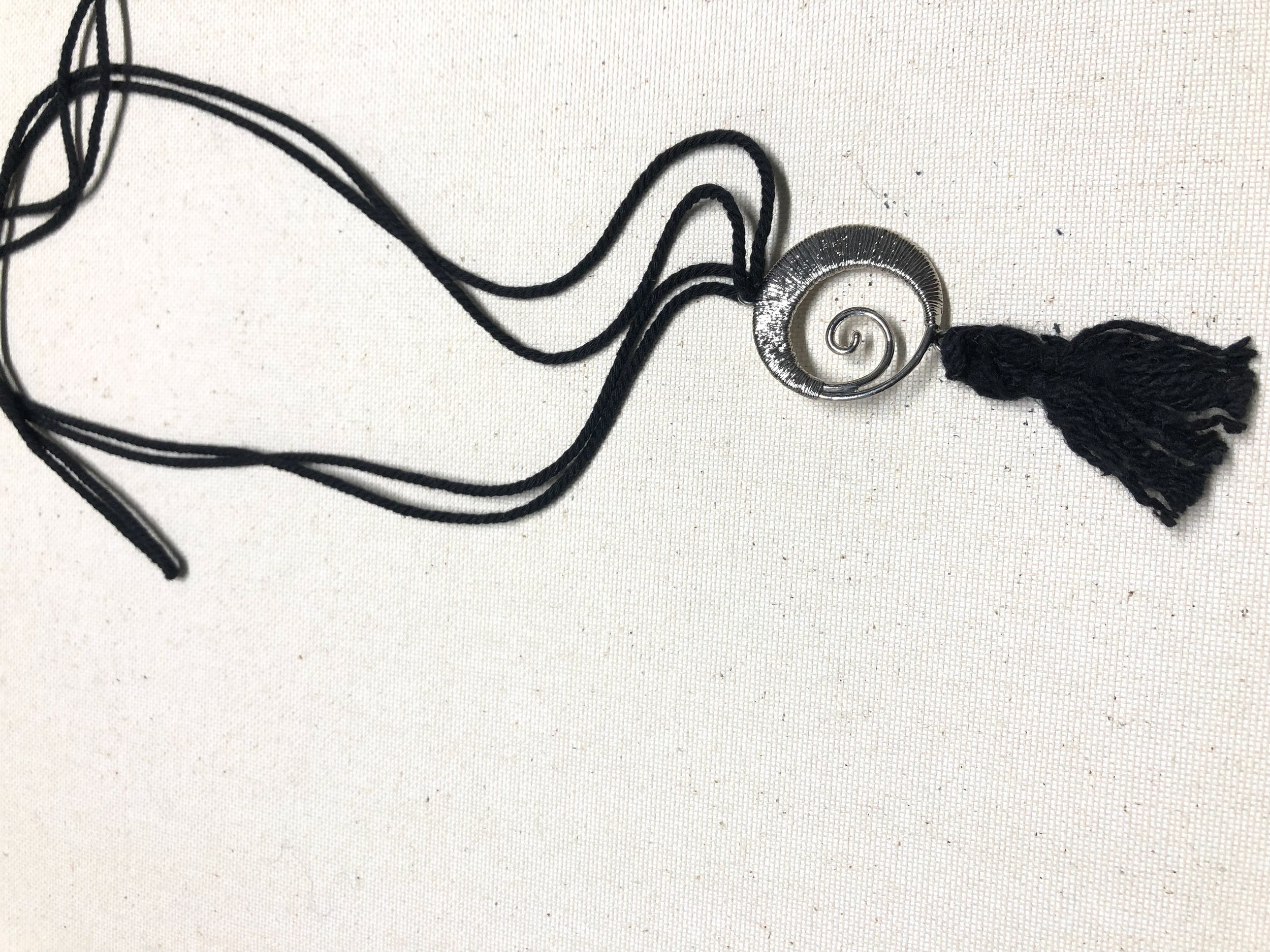 Wire Wrapped Swirl Pendant Necklace by  Black & Gold Fashions (1).jpeg