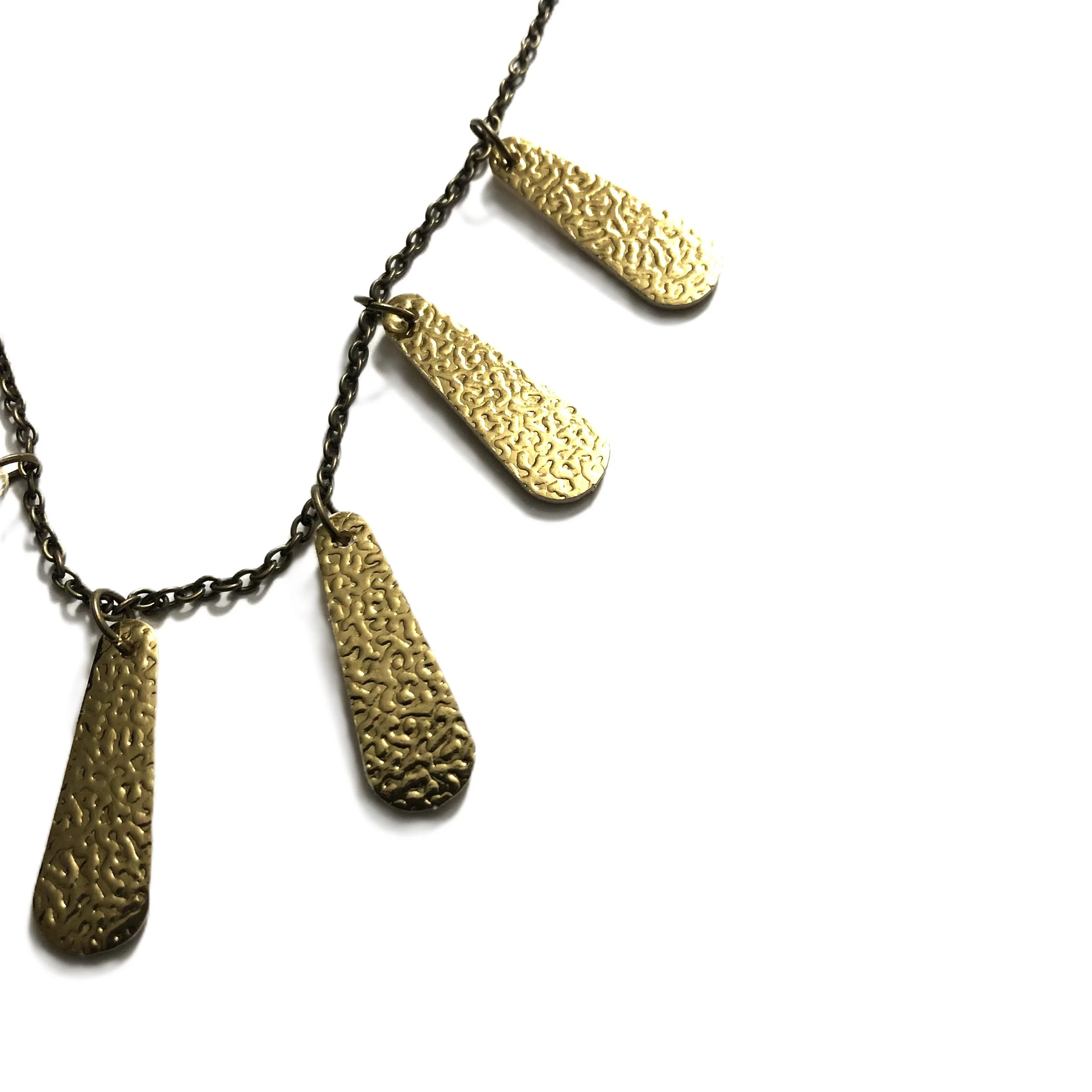 Gold crafted cluster necklace by Black & Gold Fashions (15).JPG