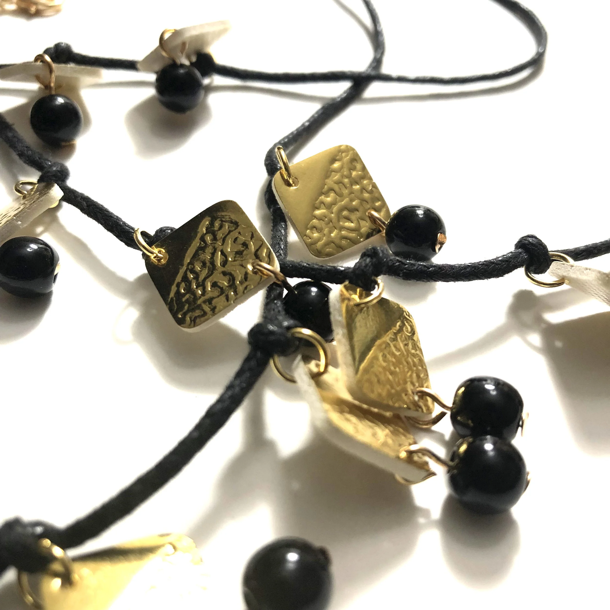 Gold Cluster Necklace by Black & Gold Fashions (3).JPG