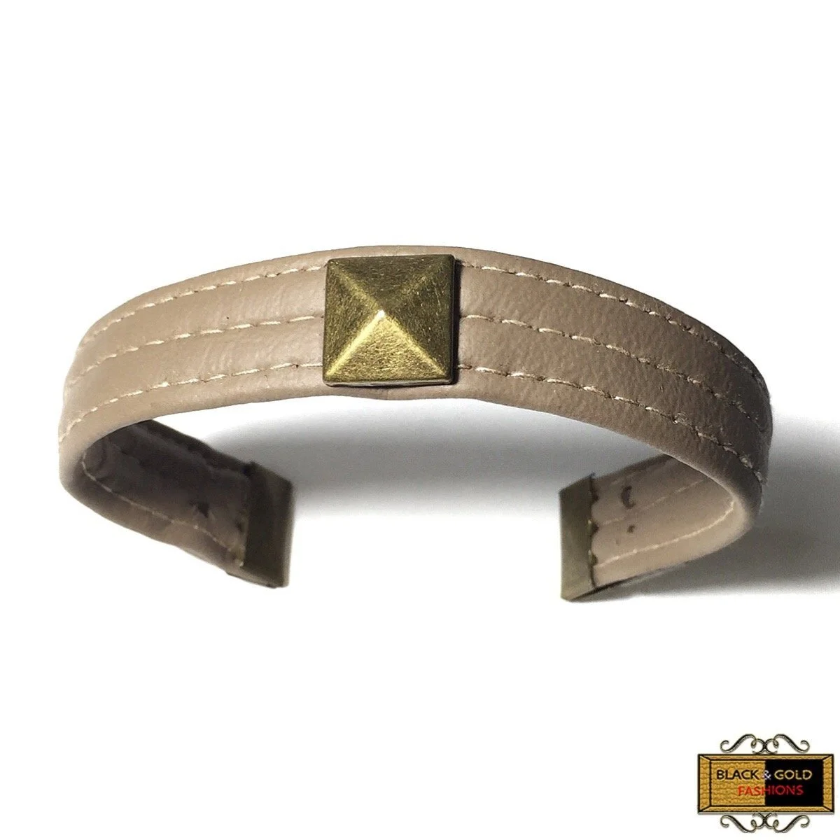 Azealia Cuff Bracelet has a Western Style design with center studded detail.