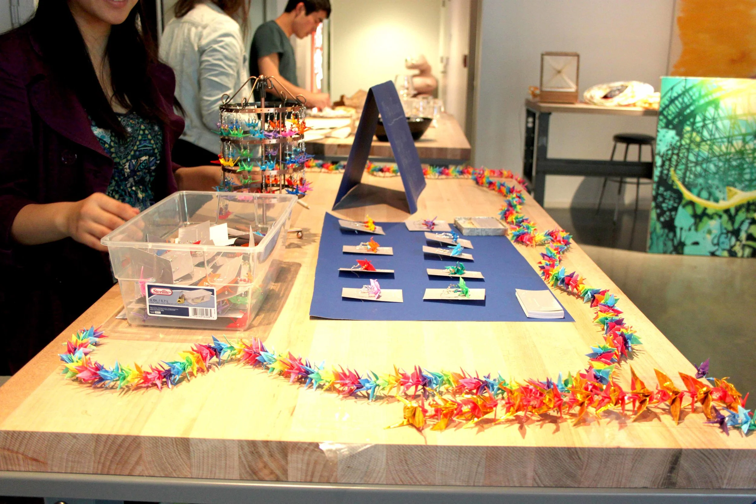  origami&nbsp;earings were a big seller 