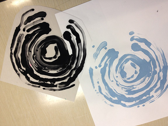 Film and test print in light blue.