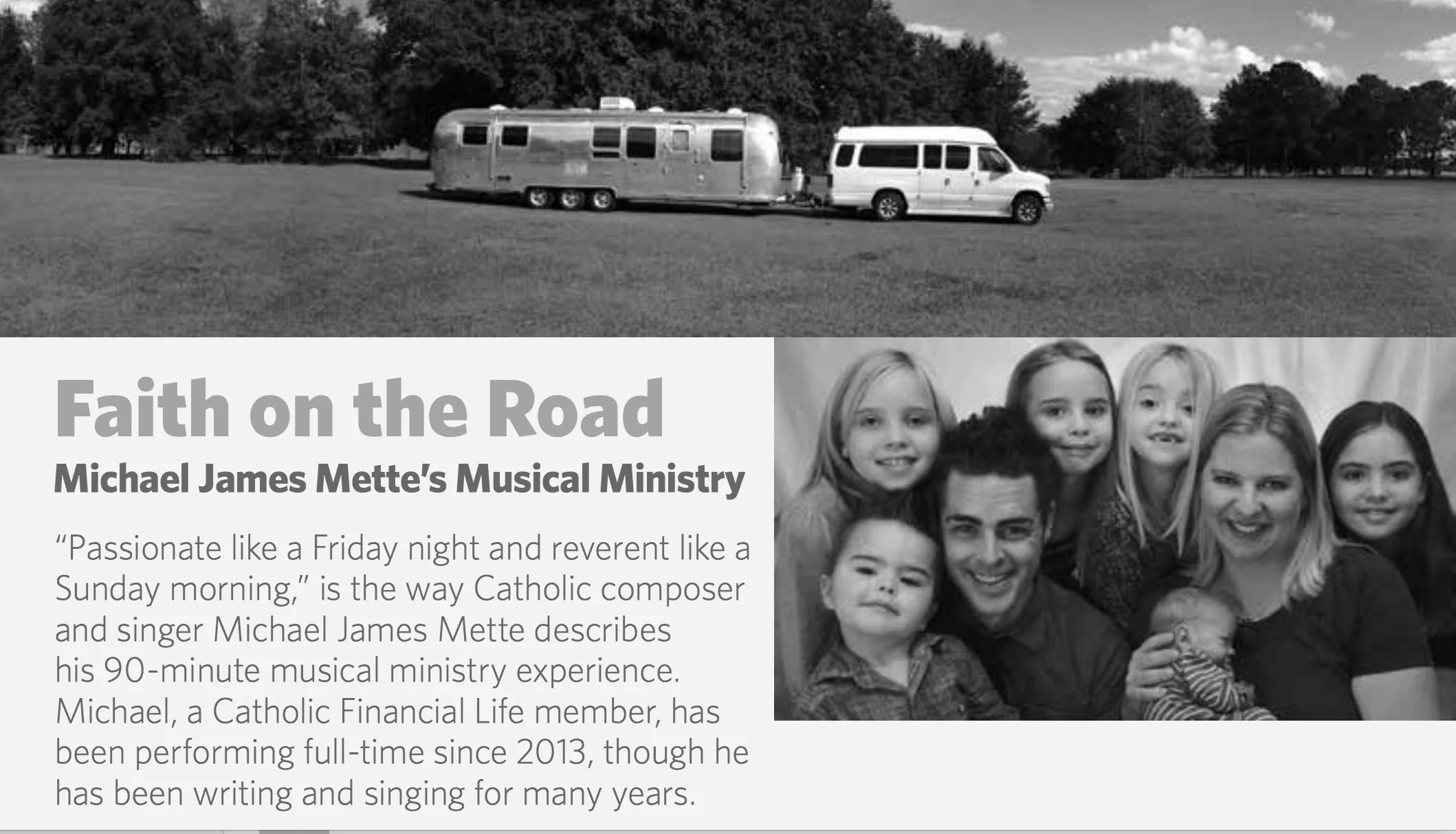 Mettes Featured in Catholic Financial Life Magazine