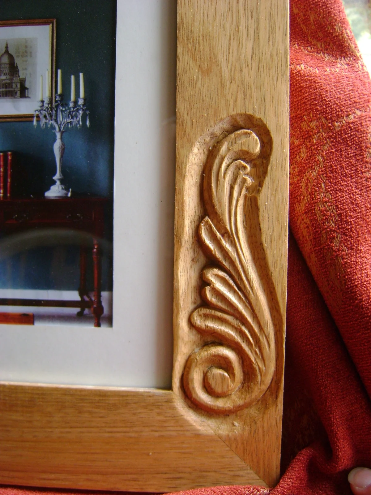 Detail of acanthus style carving