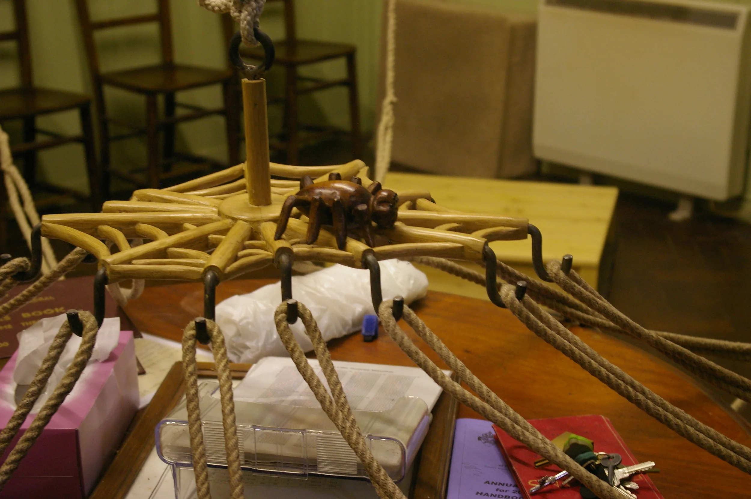 The spider in it's new home at Portsmouth Cathedral