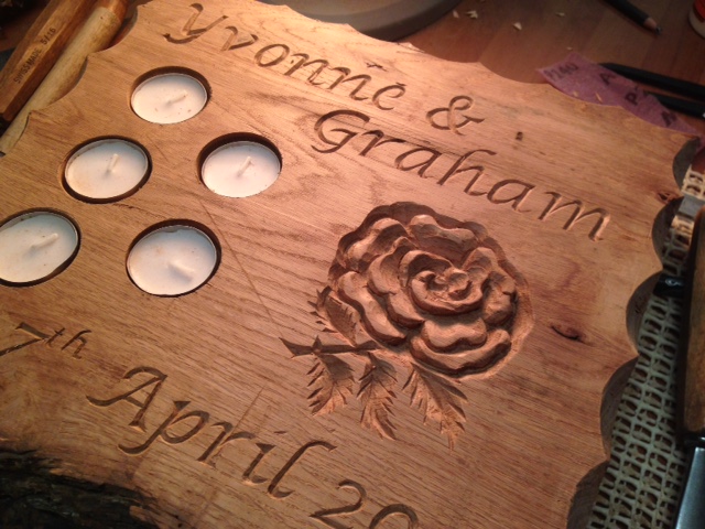 Wedding centrepiece and tealight holder