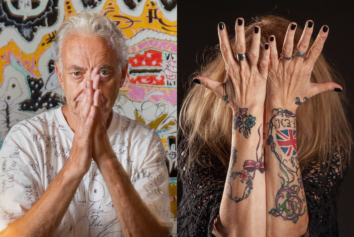 Two amazing artists, visionaries:&nbsp;&nbsp;Eddie Dabrowski + Dawn Willis a powerful combination meant to be, proud to call them my dear friends//were kind to share a few moments in the studio// Hudson Valley Artist Series. RIP Eddie &hearts;️ print