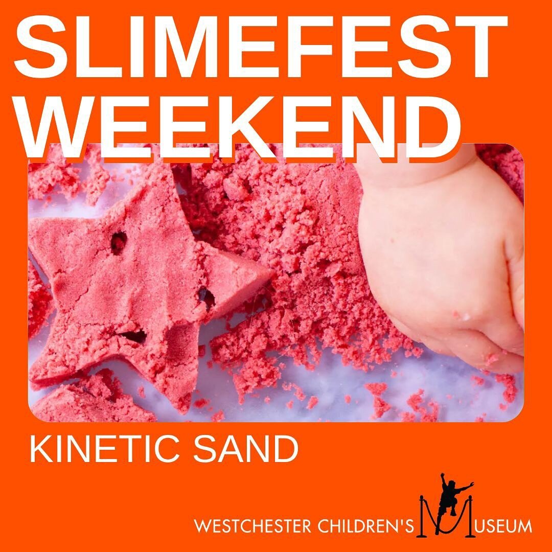 Slimefest Weekend - March 23 &amp; 24 - featuring...
KINETIC SAND - a perfect mix of sensory play and gritty fun that holds its shape until it oozes away!
✨
What are you most excited to play with this weekend?? 
✨
 #FamilyFun 
#InteractiveLearning 
#