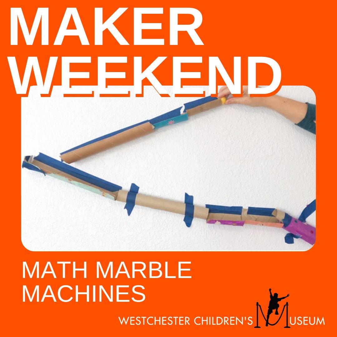 Maker Weekend 🏗
Featuring: 
Math Marble Machines - Create marble runs by experimenting with different paths and stunts
.
.
#DiscoverWCM
#WestchesterChildrensMuseum
#WestchesterFamily
#WestchesterKids
#StemEducation
#PlayToLearn
#ImaginationIsKey
#Us