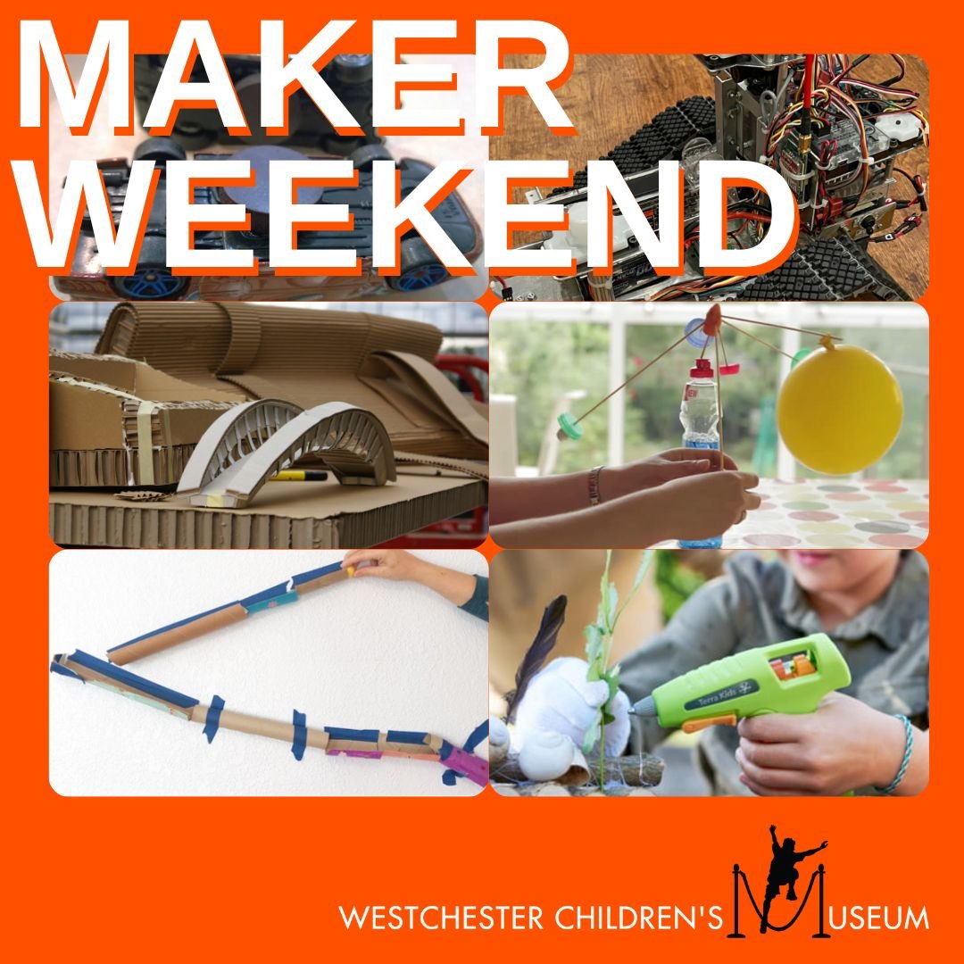 Today's the day... MAKER WEEKEND is here🏗
Come on down to Westchester Children's Museum and join us for an exciting and fun way to learn about the wonders of STEM.
.
.
#DiscoverWCM
#WestchesterChildrensMuseum
#WestchesterFamily
#WestchesterKids
#Ste