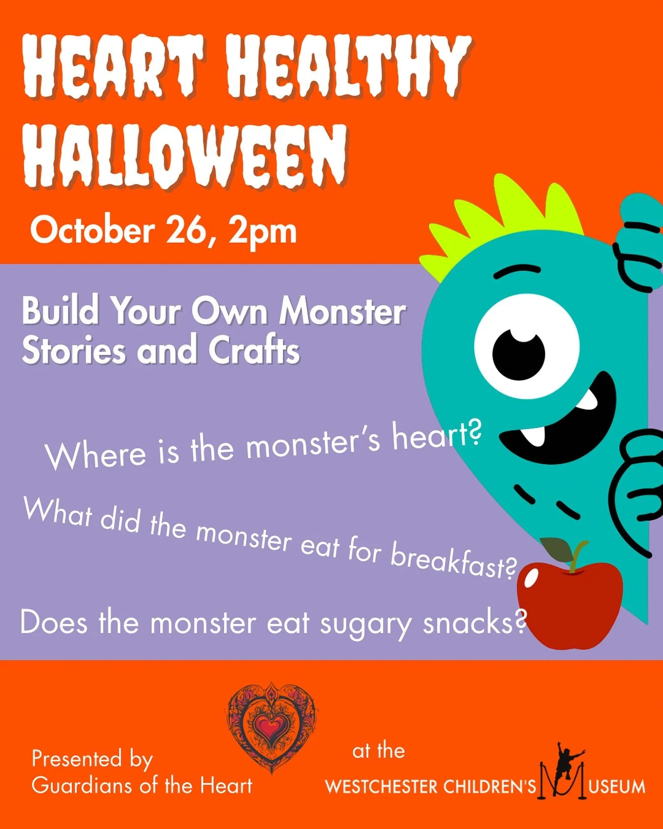 Heart Healthy Halloween with @guardians_oftheheart 
See link in bio for website calendar for more events & information
