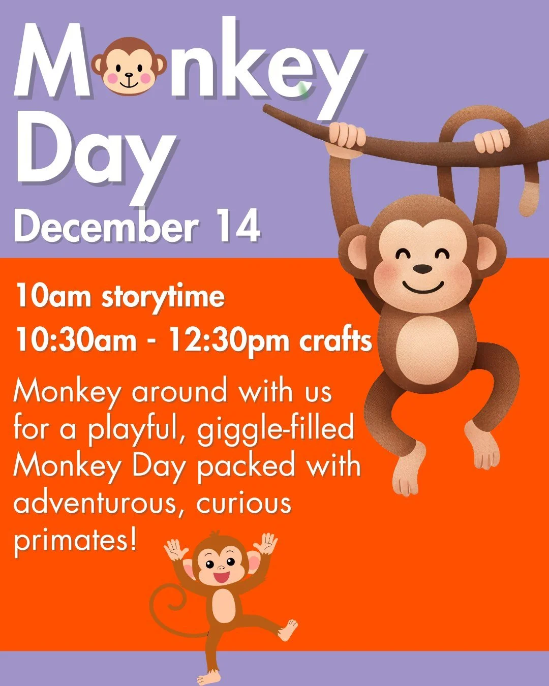 Go Bananas with Us 🙉 Silly Times, Stoies &amp; Crafts!

 #childrensstorytelling #storytelling #WCMuseum #specialevents #northernwestchestermomsblog #gratitude #Education #storytime #kidsstorytime #family #decemberkidsactivities #funforfamilies #thin