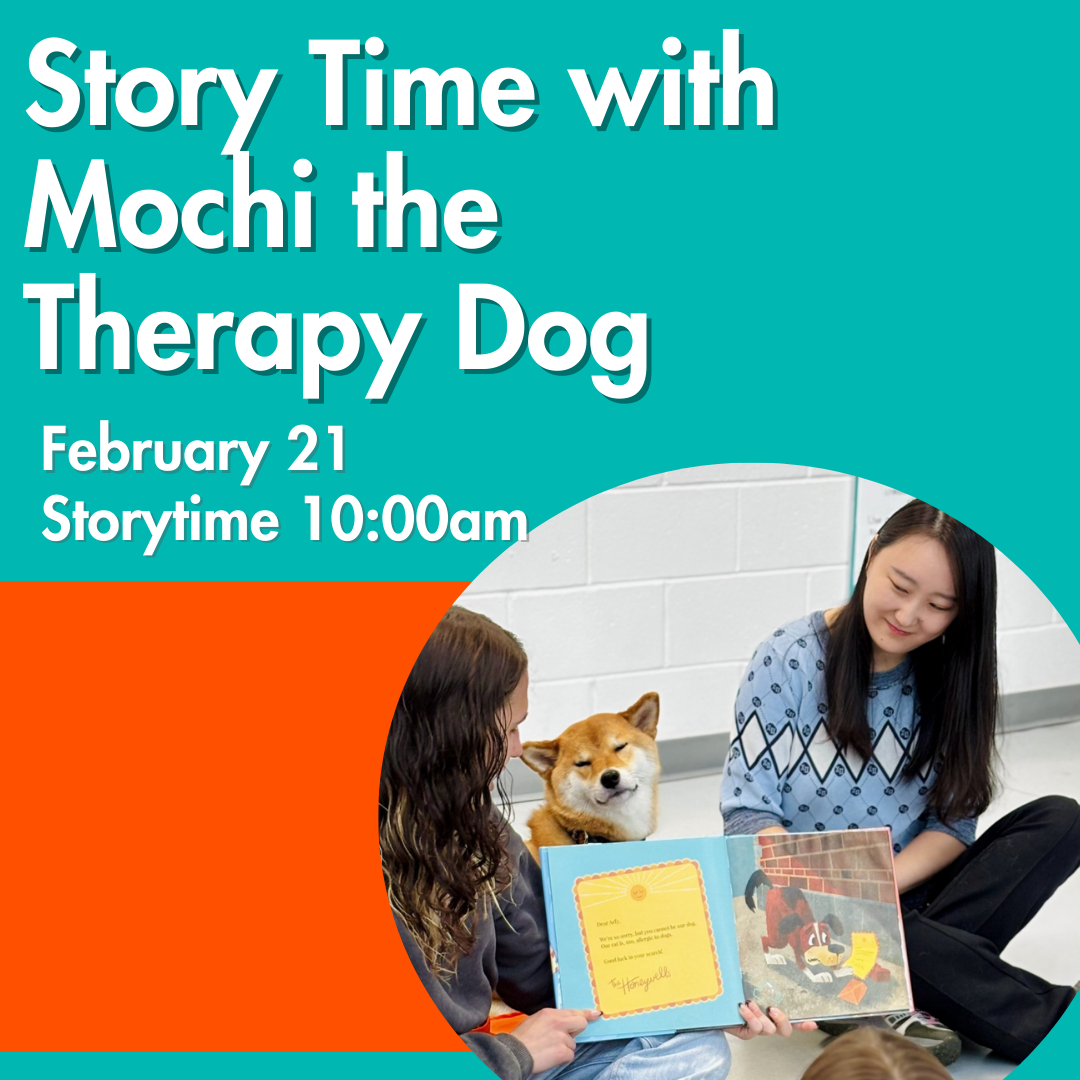 Storytime with Mochi the Therapy Dog