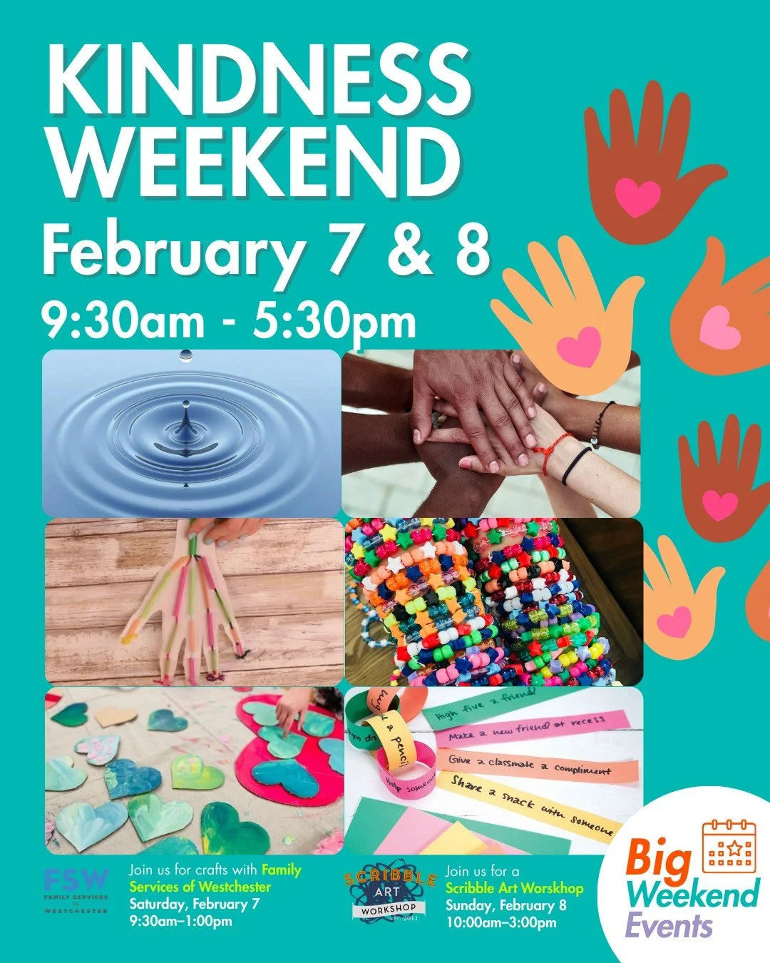 February BIG Weekend Event - KINDNESS WEEKEND🥰! Come down on Saturday AND Sunday for a weekend FULL of activities.  Details below and/or swipe to see all of the amazing stations we will have throughout the museum.  We cannot wait to see you there ❤️