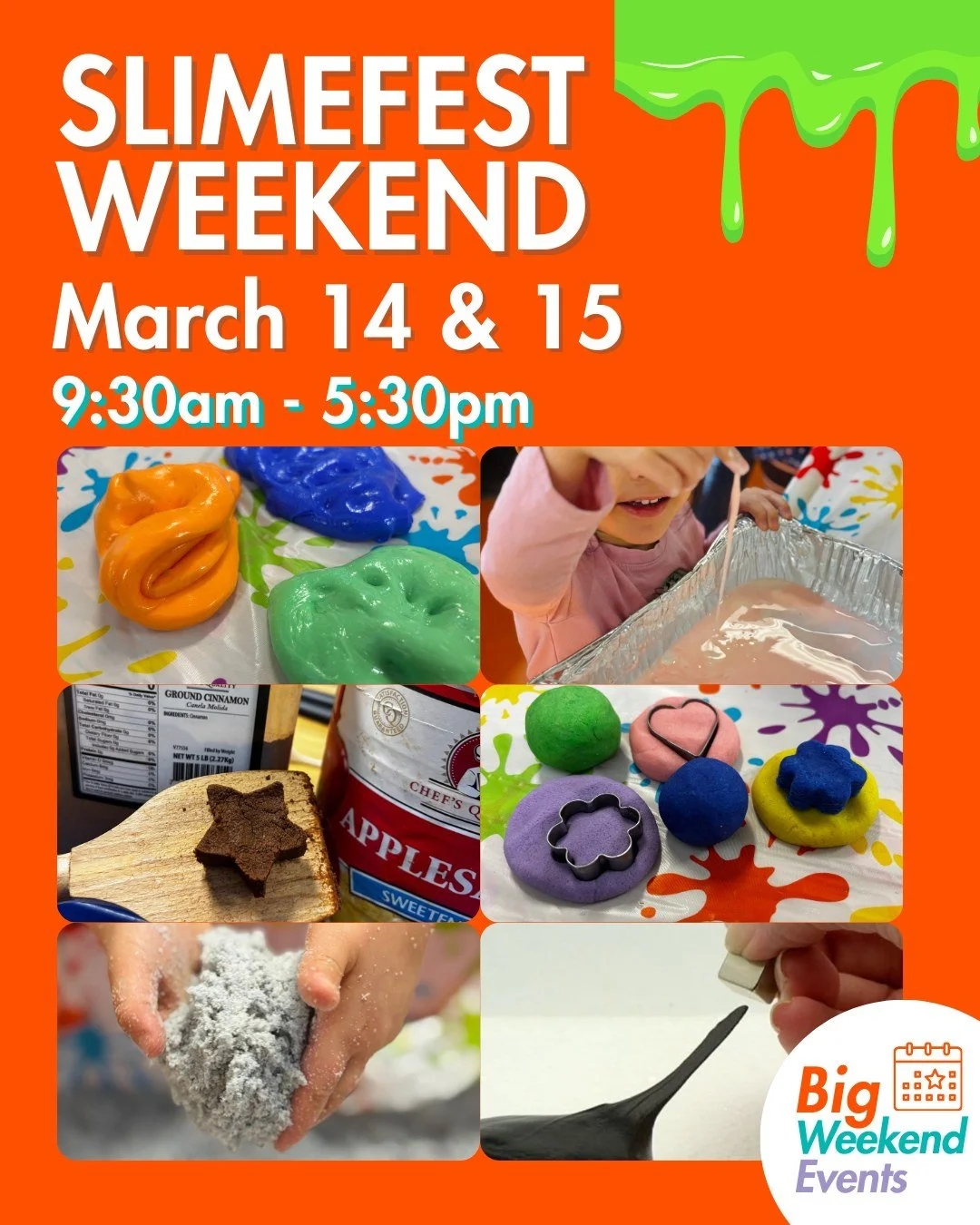 Slimefest is taking over the Westchester Children&rsquo;s Museum on Saturday, March 14 &amp; Sunday, March 15!

Join us for a weekend packed with ooey, gooey, sensory-rich fun for the entire family. From classic recipes to mind-blowing science, we&rs