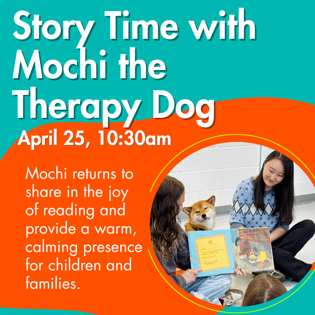 Storytime with Mochi the Therapy Dog
