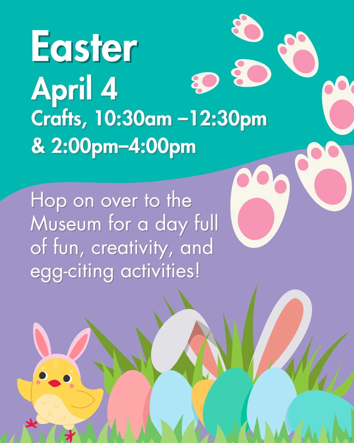 Join us tomorrow April 4th and Hop on over to the Museum for a day full of fun, creativity and egg-citing activities! 🐣🌸 

#discoverwcm #westchestermoms #easter #westchesterfamily #artsandcrafts