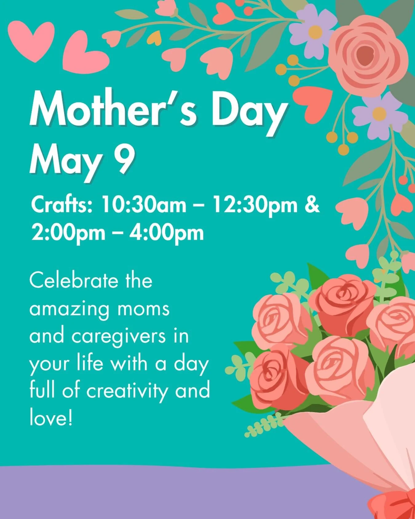 🌸 Celebrate Moms and Caregivers with something made by little hands! 🌸

This Saturday, May 9, join us in the MakerSpace at Westchester Children&rsquo;s Museum for a day of creativity &amp; love. 💕✂️

Handmade gifts + happy memories = best Mother&r