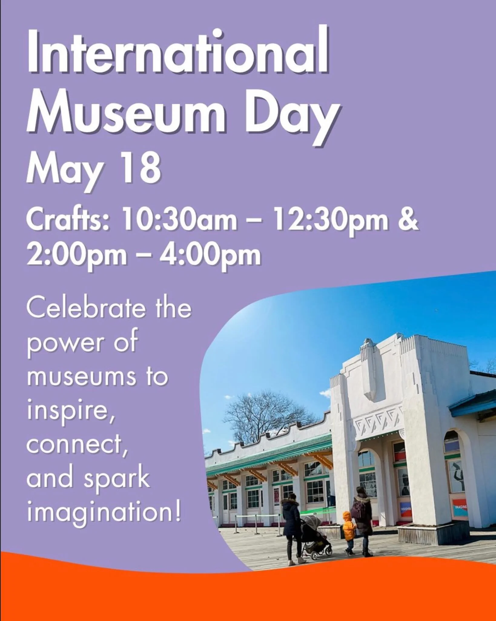 Celebrate ✨ International Museum Day ✨ with us on May 18th!

Join us for hands-on crafts from
🎨 10:30AM&ndash;12:30PM
🎨 2PM&ndash;4PM

Celebrate the power of museums to inspire, connect, and spark imagination for all ages 💫 We can&rsquo;t wait to 