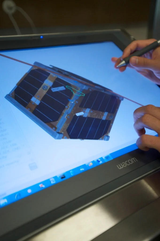 Students building their own satellite