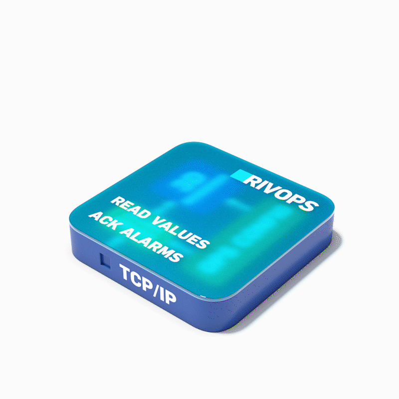 Once connected to the process network, RIVOPS is deployed as an OPC Alarm Client. 