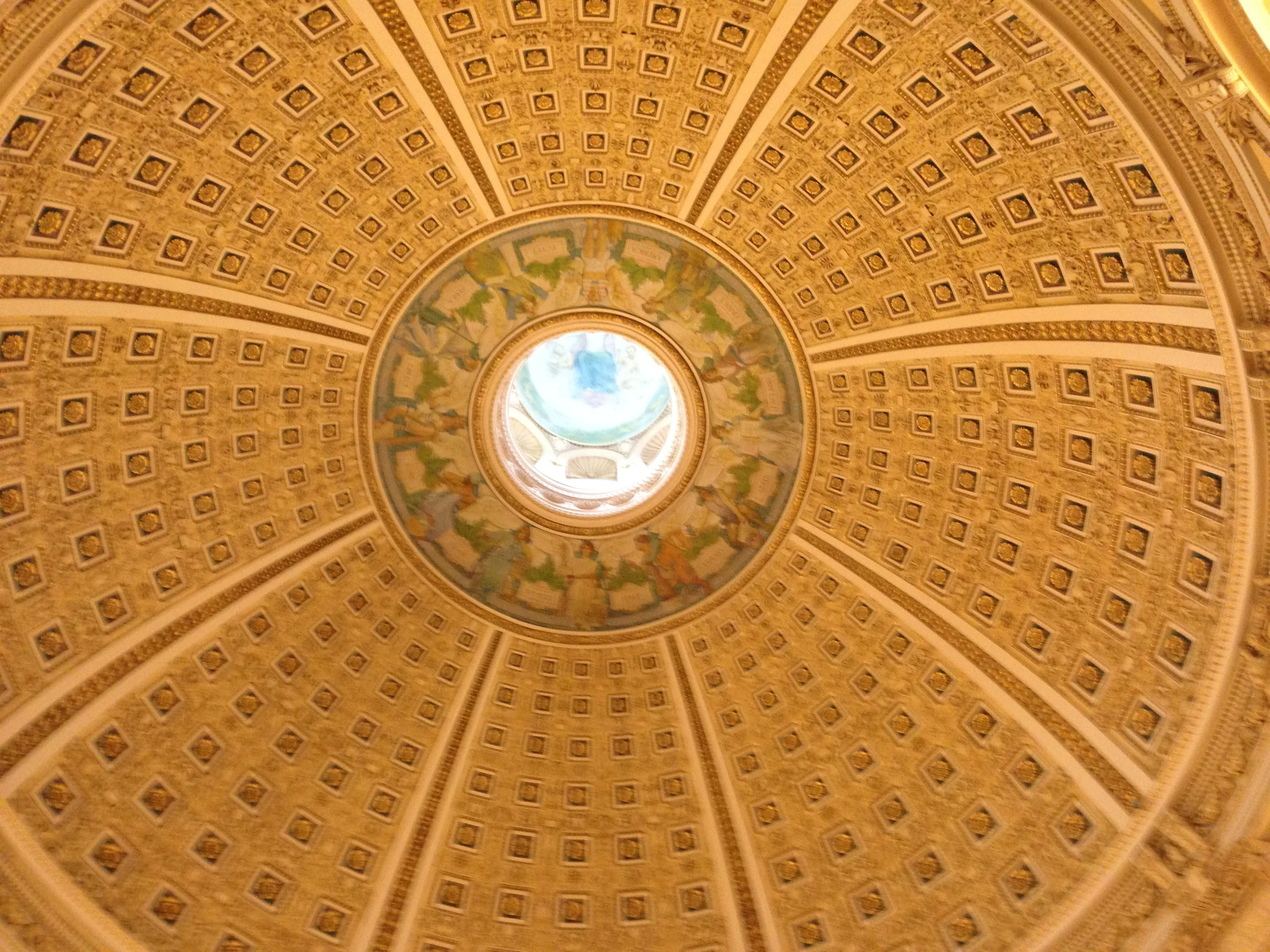  The dome inside the main reading room. 