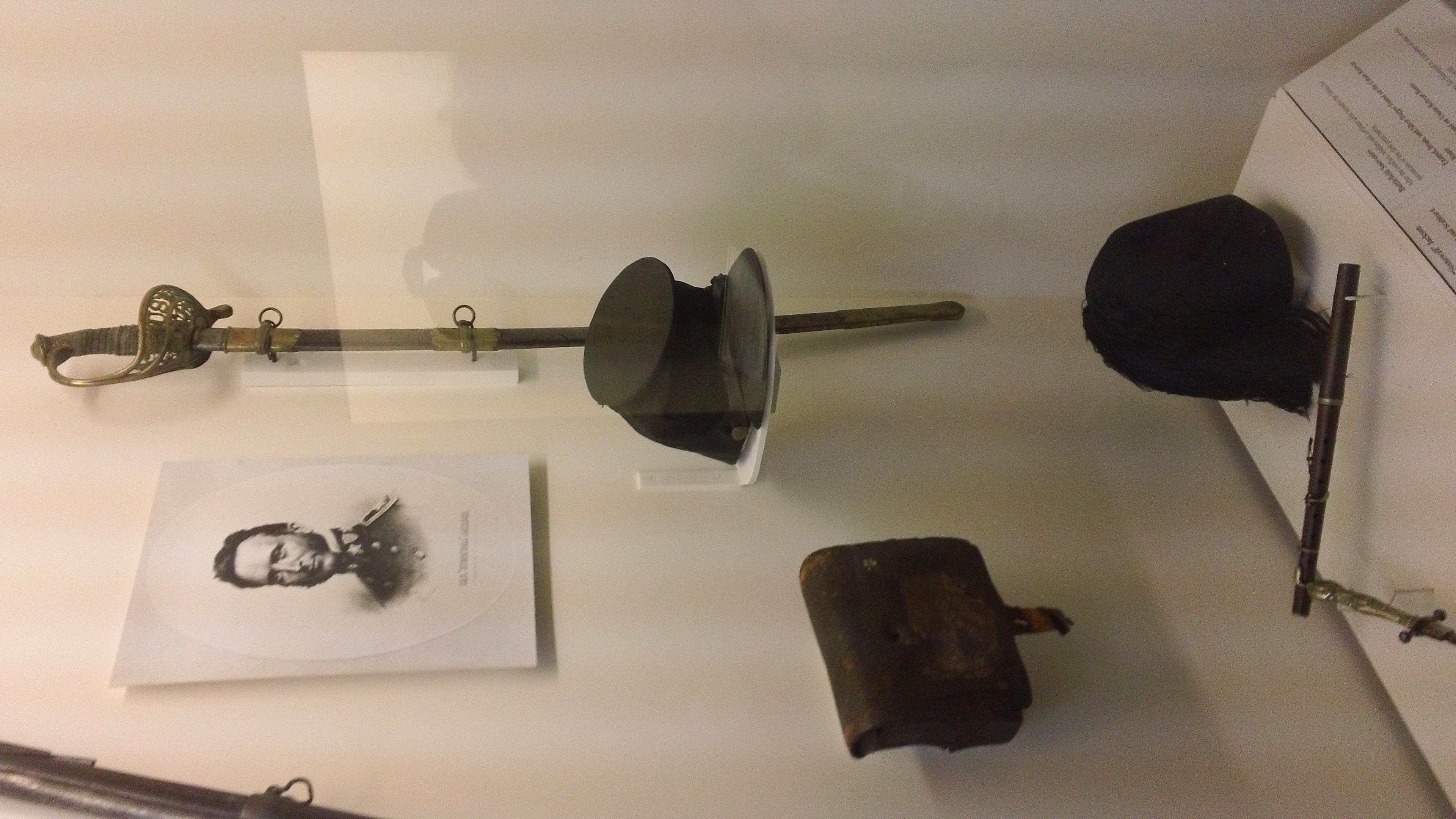 Stonewall Jackson's stuff. His forage cap really got me excited. 