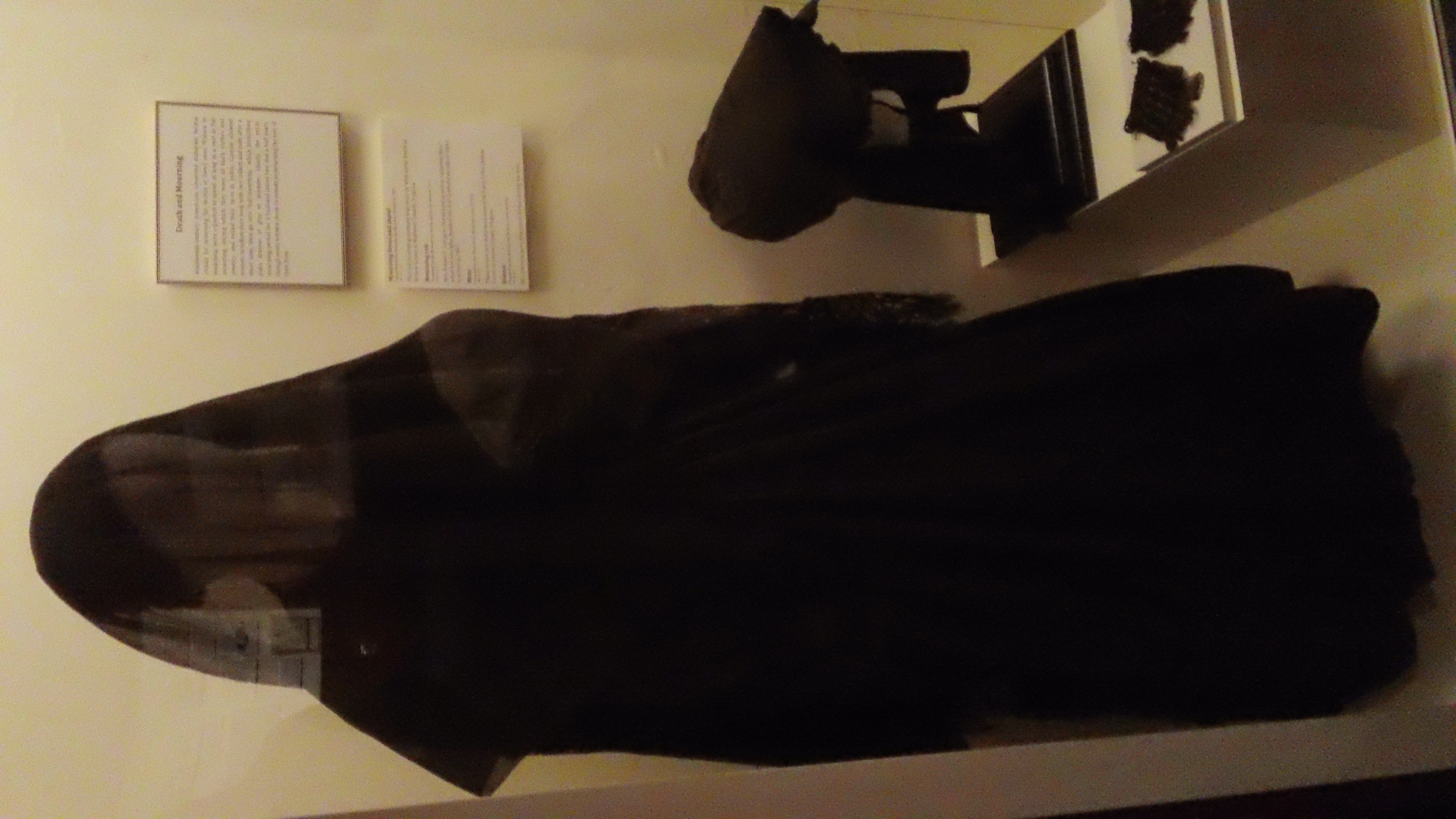  Mourning garb. &nbsp;The veil you see was given to this particular widow as gift of Mary Custis Lee, wife of Robert E. Lee.&nbsp; 