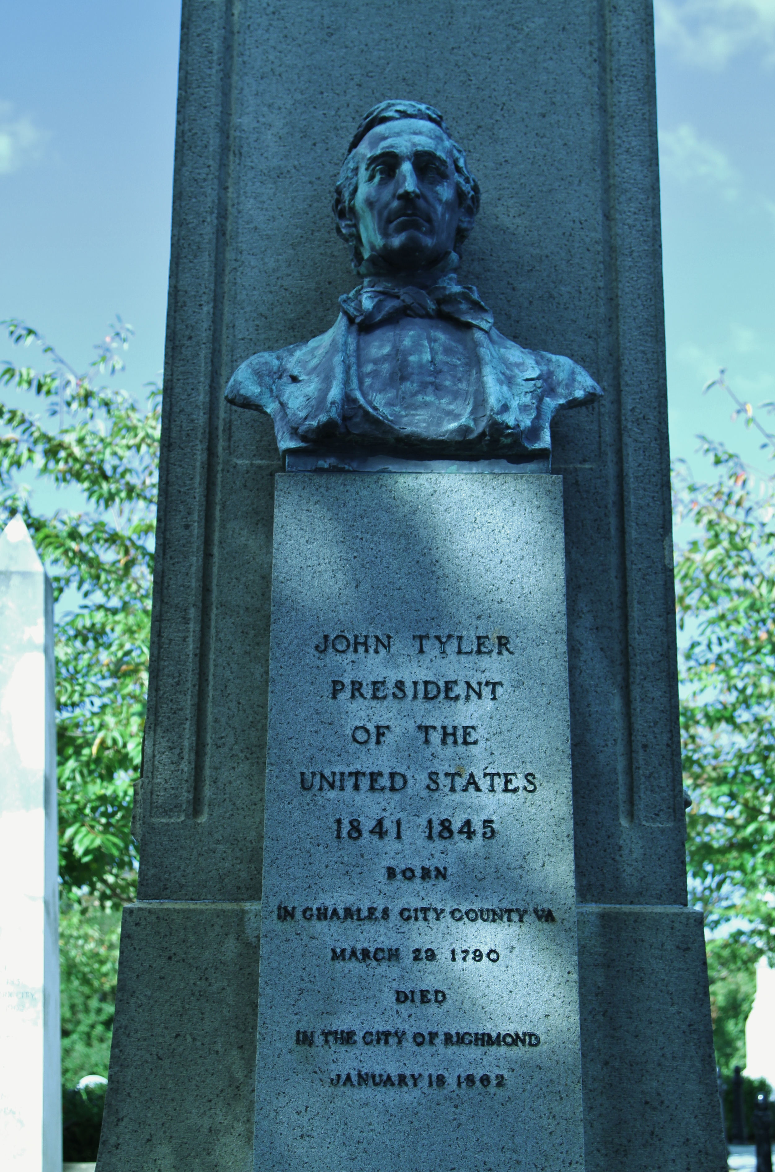  The grave of John Tyler, our tenth president.&nbsp; 