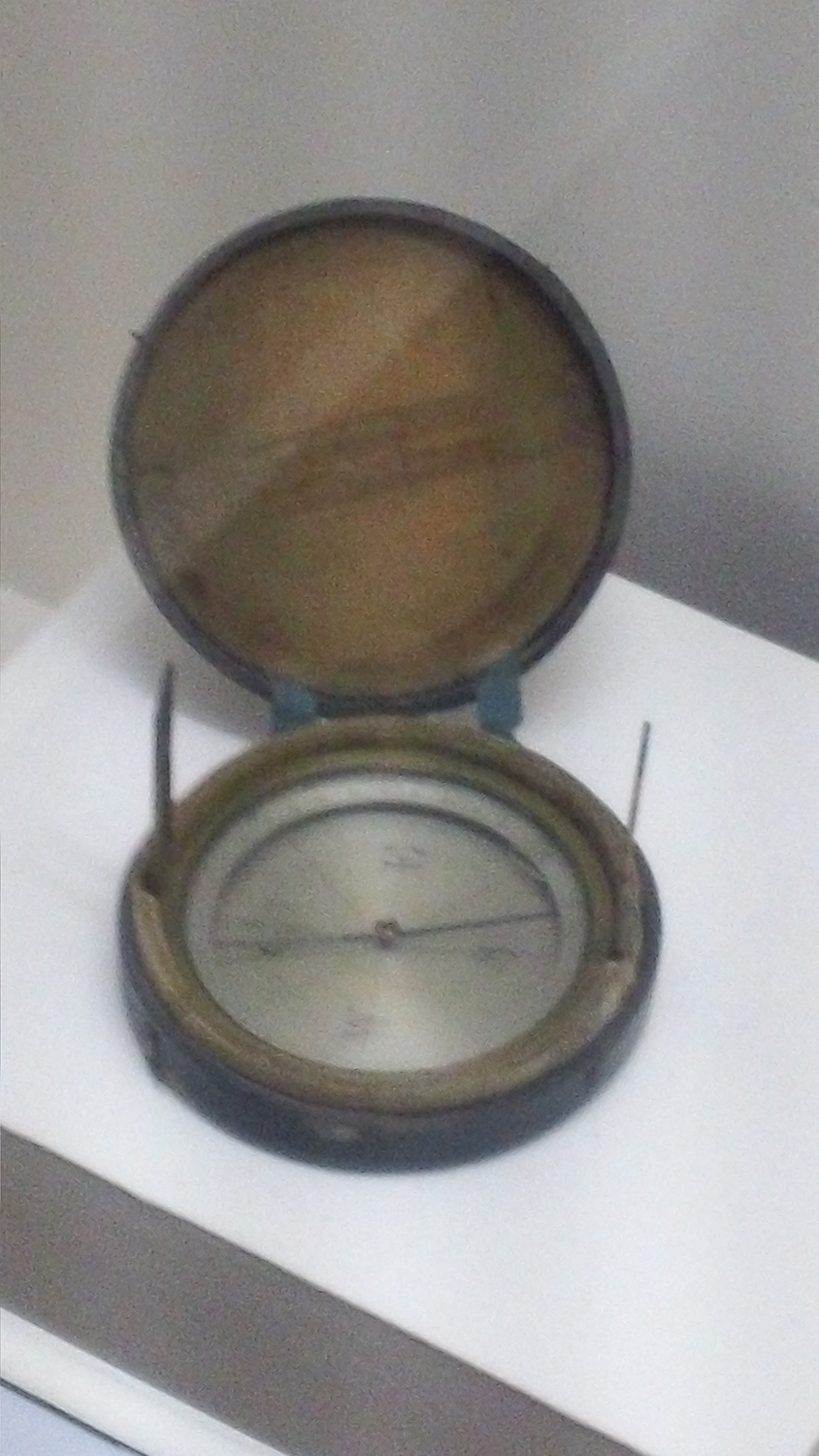  The compass used by Jefferson Davis as he fled Richmond ahead of the Union army.&nbsp; 
