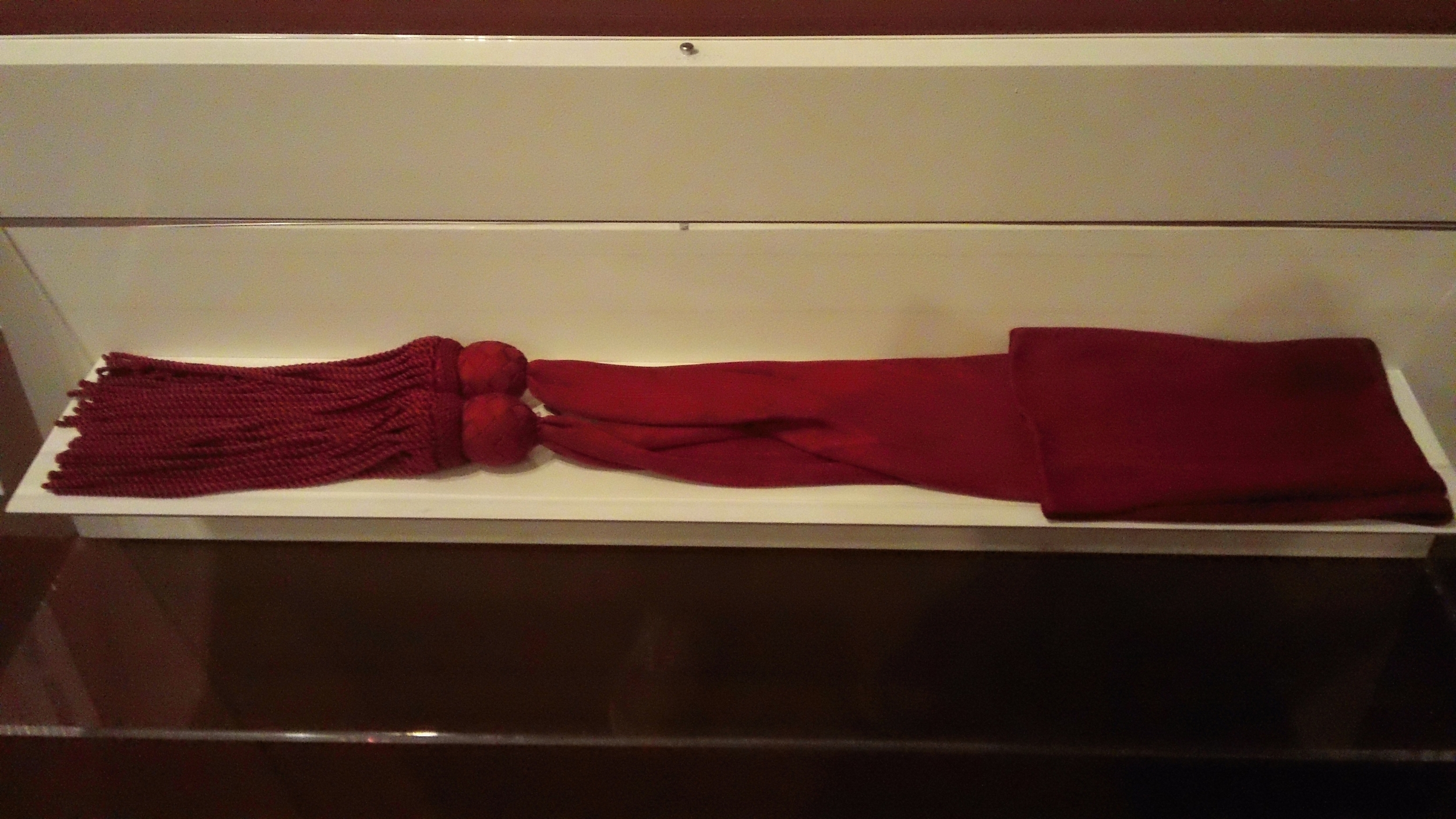  The sash worn by General Pickett on the day of the charge.&nbsp; 