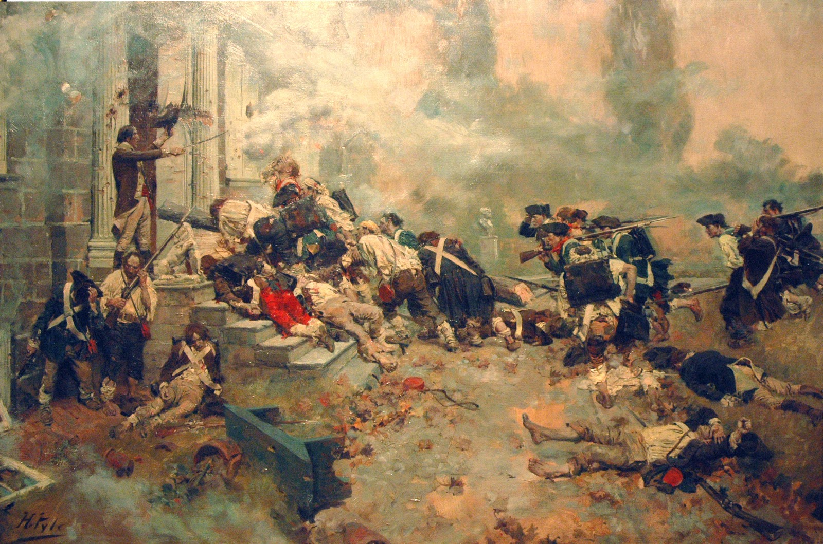 Assault on the Chew House.