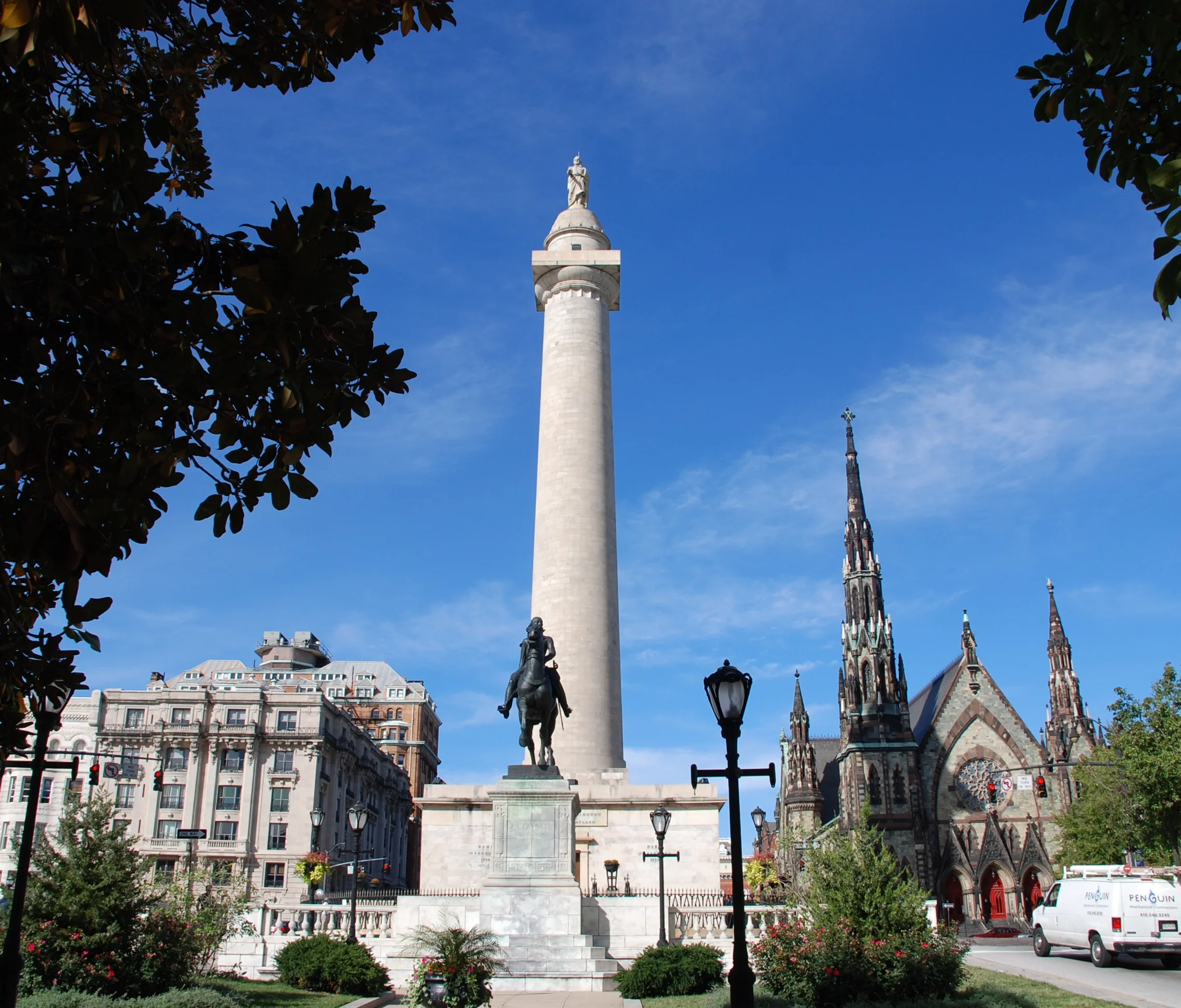 Baltimore’s Washington Monument saved my bacon. 180 feet and you’re at the top.