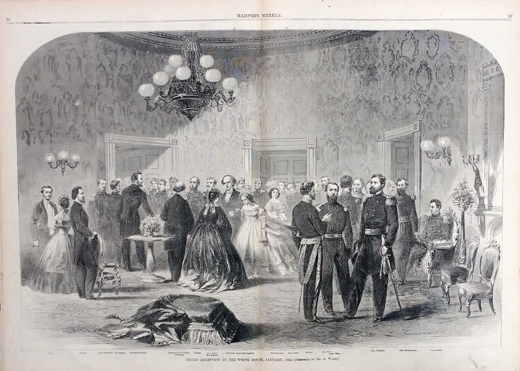 White House gala circa 1862