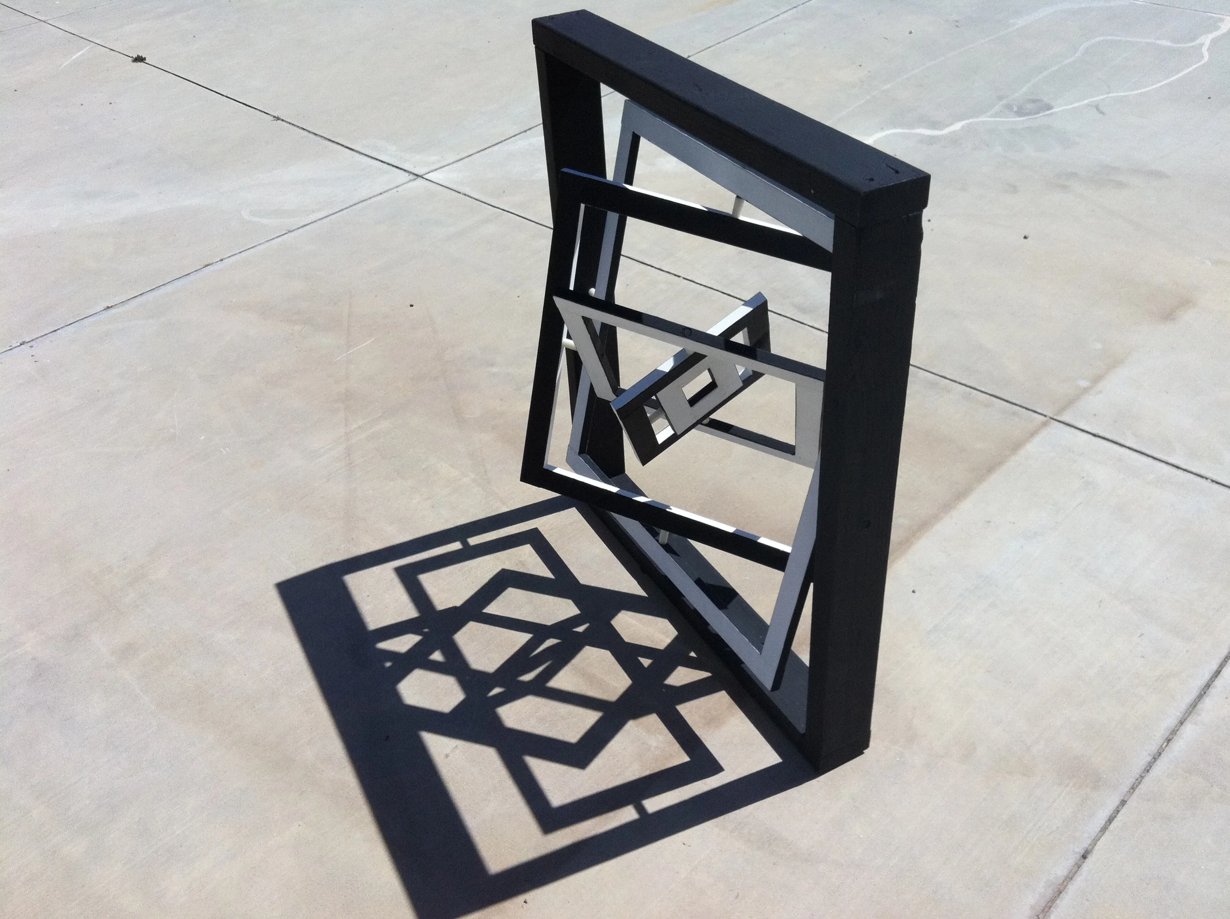  Beyond Black and White.  Wooden Gyroscope 