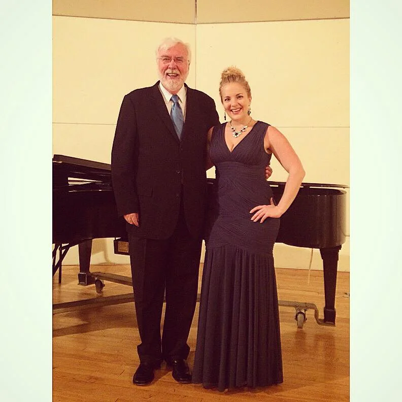 After my solo recital at Berry College with the Director of Choral Activities, Harry Musselwhite