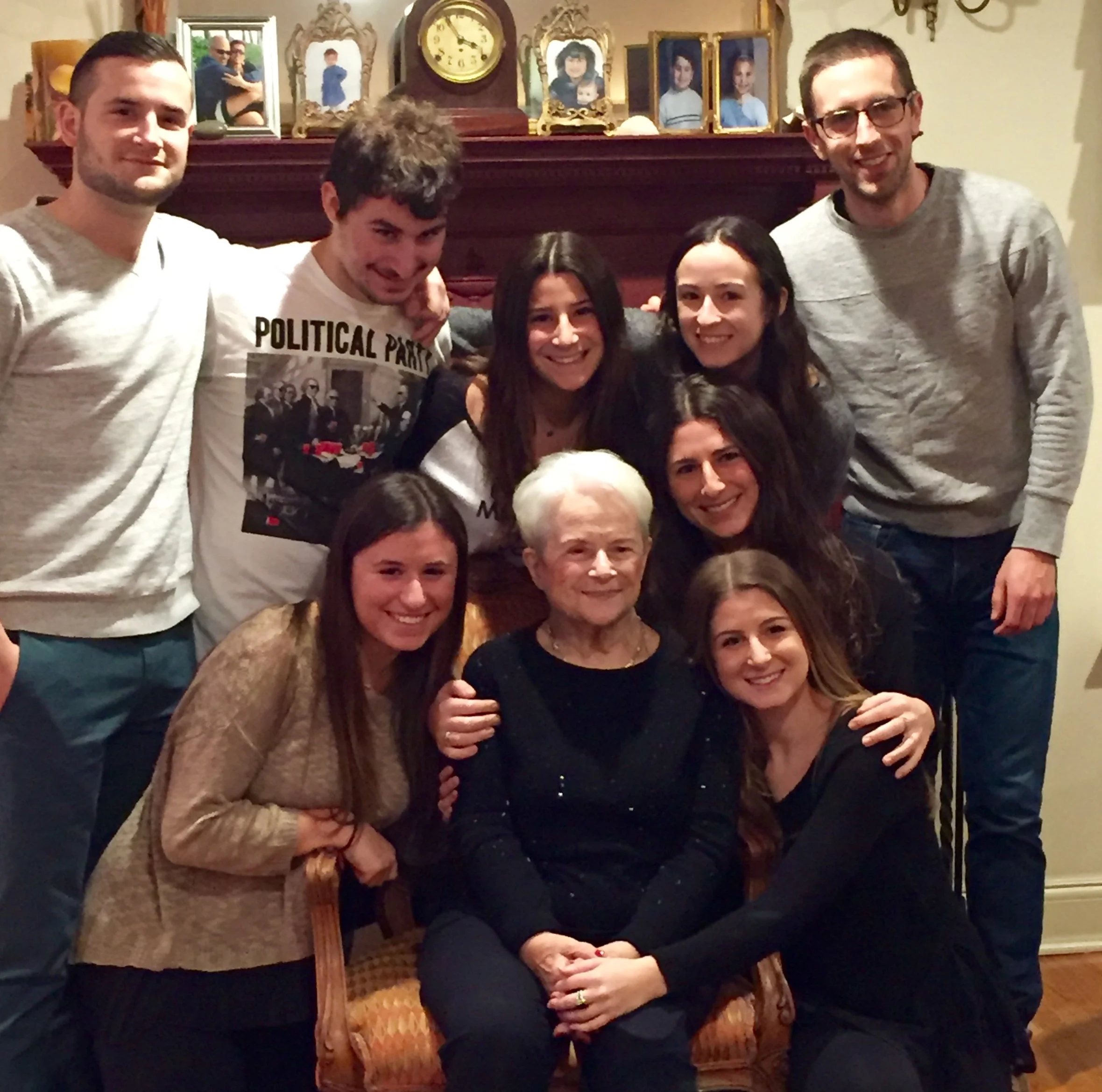 Betty Bosswick with her grandchildren. 
