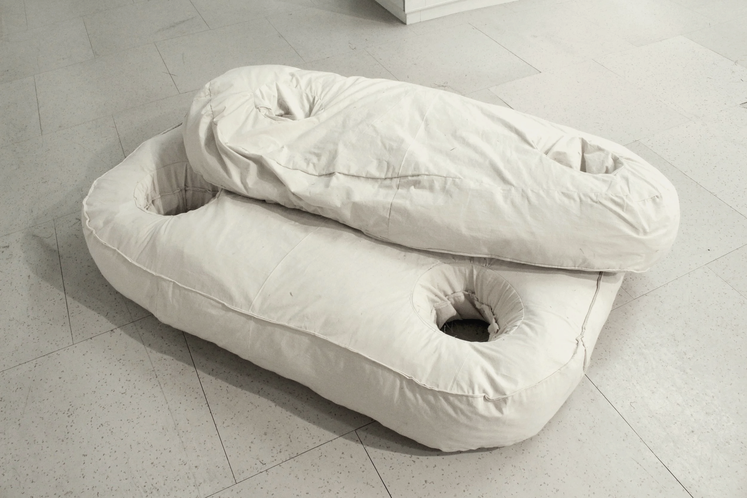 Zero/ problem solved. Stitched calico, hay. 2023