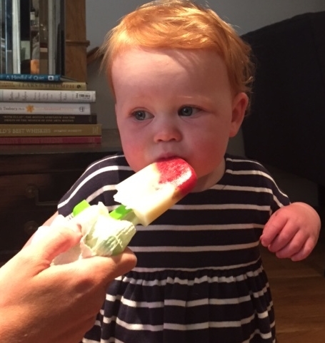 Tommy's friend, Grayson on the scene doing some tast- testing