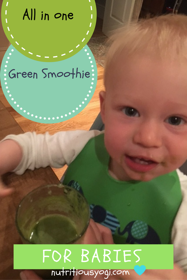 All in one green smoothie for babies