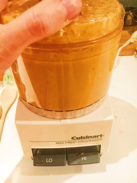 I love my mini food processor for things like this, but feel free to try in a blender.