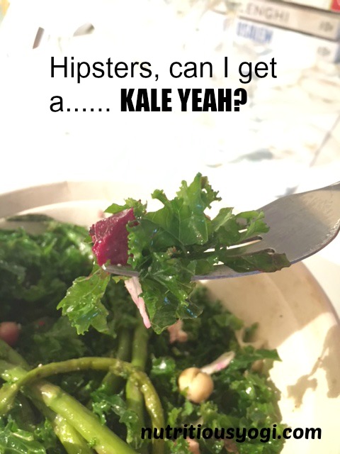 Another great variation of this salad contains red beets and asparagus. You can never add too many vegetables to a salad