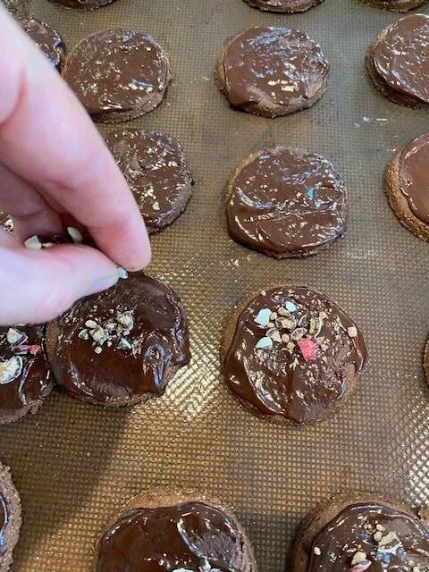 Gluten-Free Chocolate Peppermint CBD Cookies