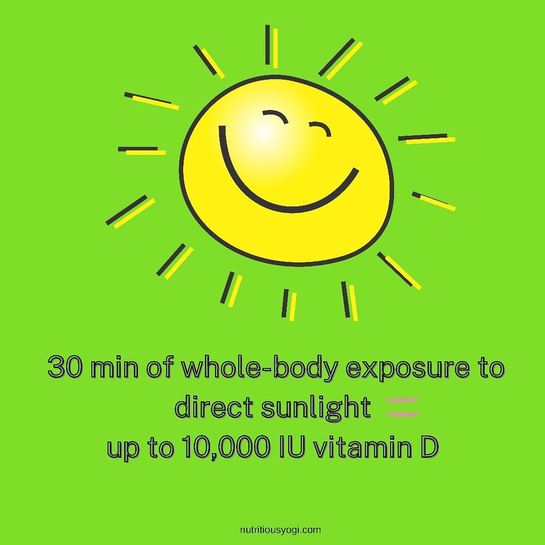 Now&rsquo;s the time! The summer gives us so many opportunities to make healthier changes. Vitamin D, since not widely available in foods, is a great thing to start with, and it all begins with the sun. 🌞🌞🌞
.
.
20-30 min on your arms and legs (bef