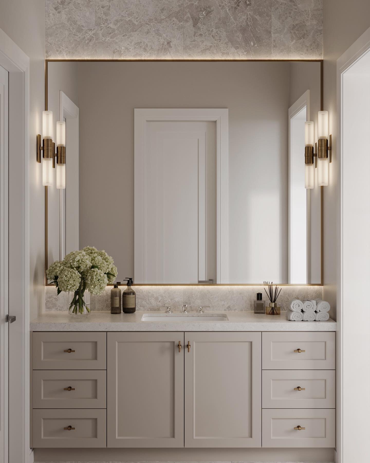 Guest bath at my project in #Irvine is getting a stunning refresh 🤩🤩
#beforeandafter 

Design @bluecanopydesign 
📸 Krystyna Lys

#design #luxuryhomes #luxe #home #interiordesign  #interiors #interiors #homestyle #homeinspo #housegoals #architect #