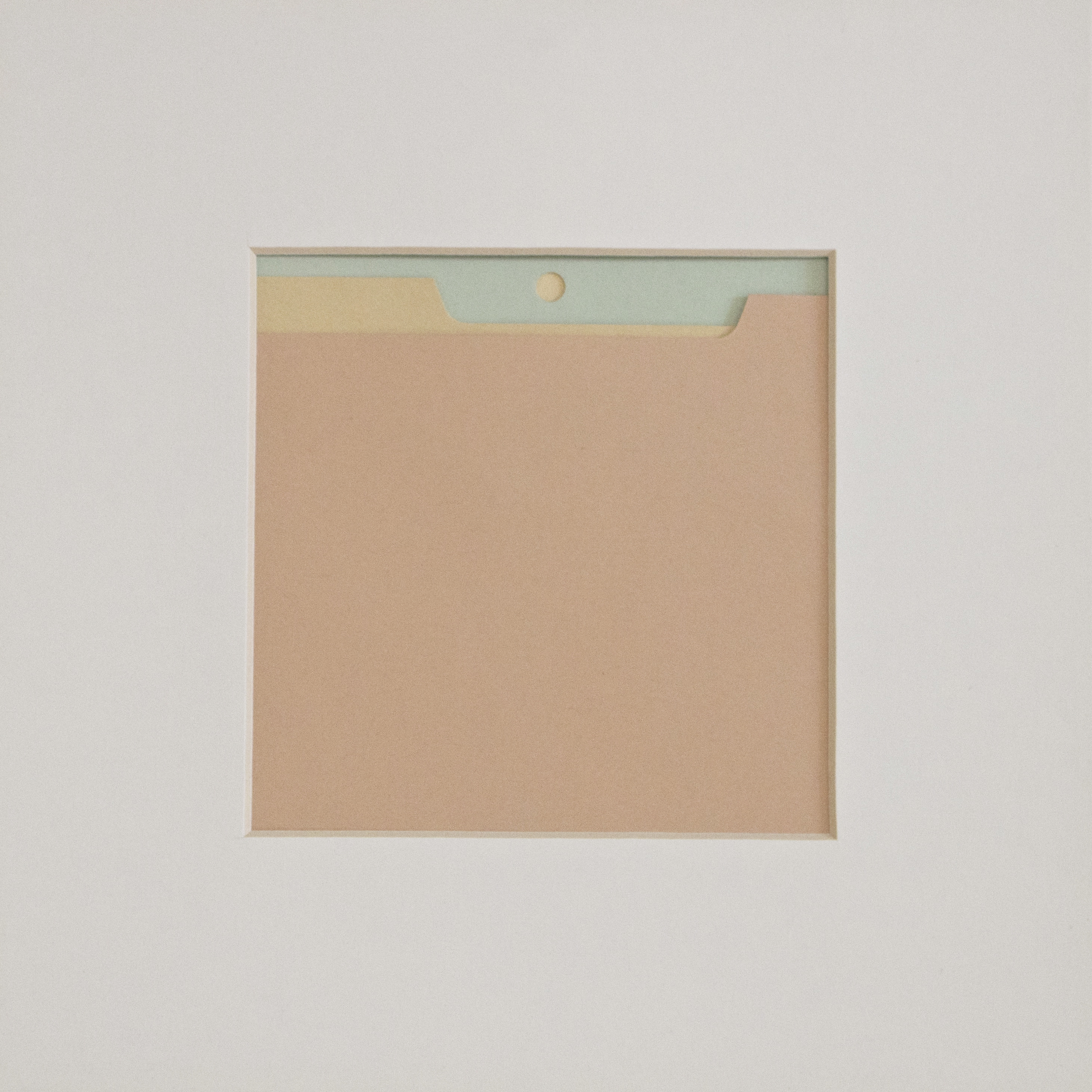   Los Alamos   (Classified Landscape) , 2012. card, paper   