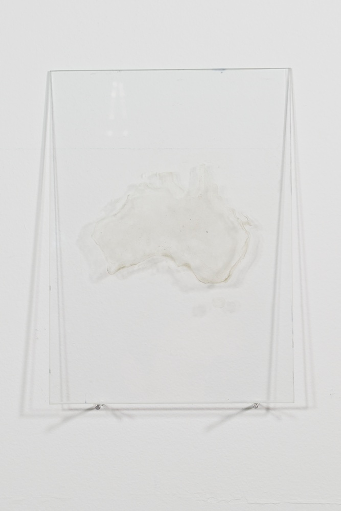 Precipitating States , 2012. evaporated water, dust, glass